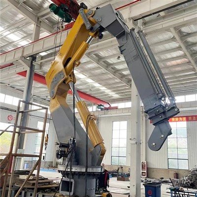 Knuckle Boom Tubrog nkoj Crane